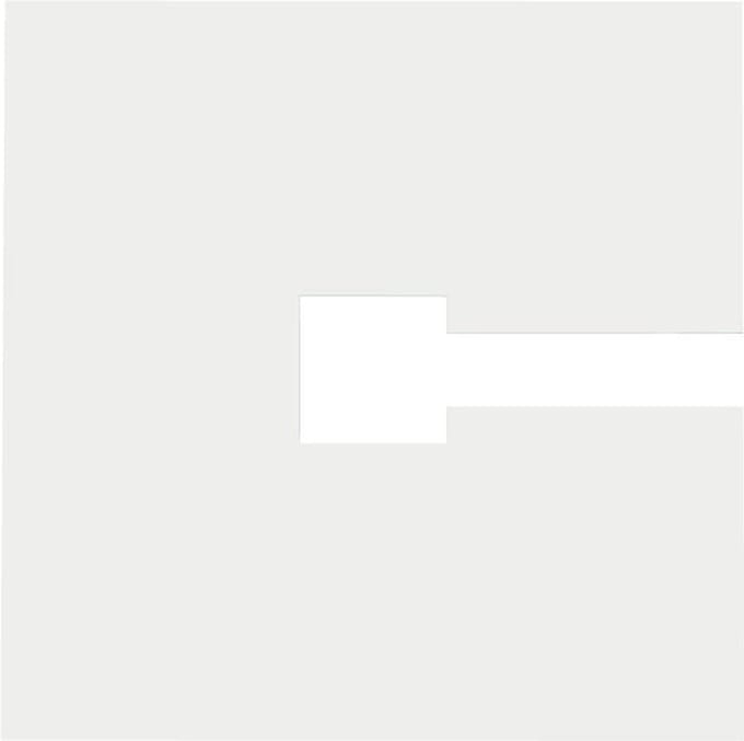Qub Afdekplaat Centraaldoos Universeel – 10×10 cm – Wit – voor Railverlichting