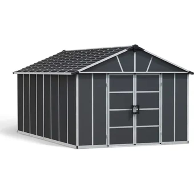 Canopia Metalen Tuinhuis Yukon - Donkergrijs - 519x332cm