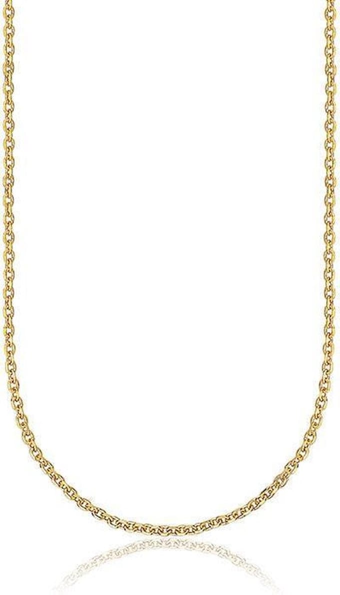 Montebello Ketting Anker - 925 Zilver Verguld - 40cm - 1mm