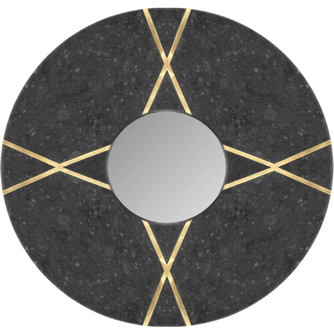 Wandspiegel Dexter marmer rond | Underbar
