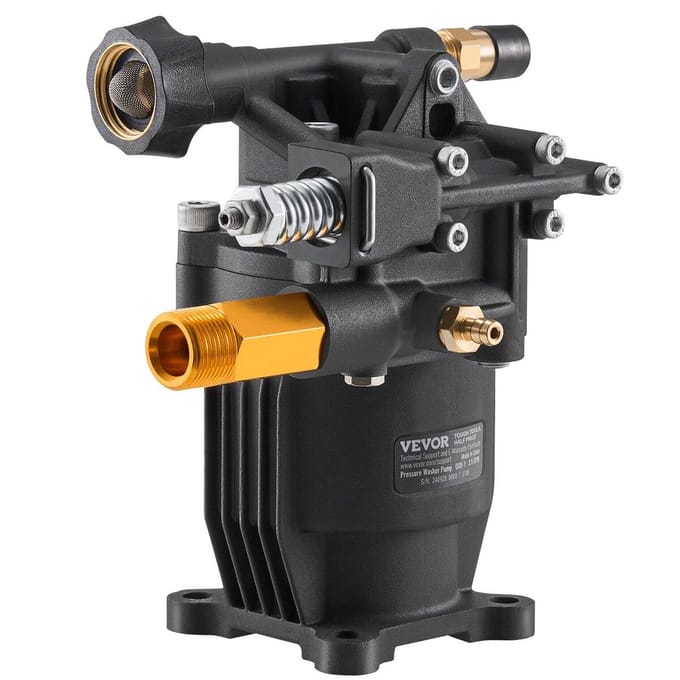 Pompe de nettoyeur haute pression Arbre de 3/4  Horizontale 3500 PSI 2,5 GPM avec 5 Buse