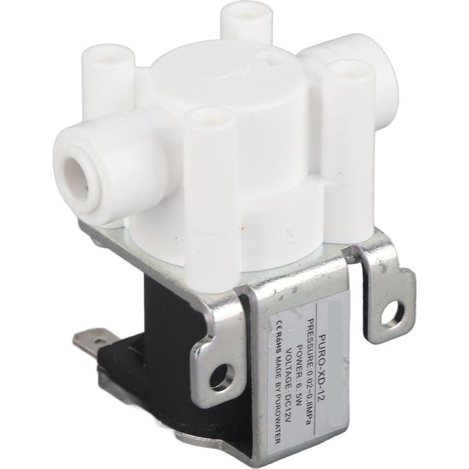 Électrovanne magnétique pour purificateur d'eau, 1 pièce, DC 12 V, connexion rapide, normalement fermée