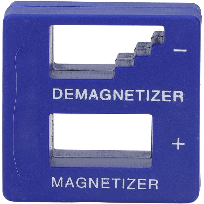Magnetiseerder Demagnetiseerder ABS Draagbaar Gereedschap voor Schroevendraaierbit Schroef Moer Pincet Oranje