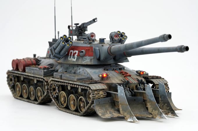 Border Model Modelbouwpakket Militaire voertuigen - BC003 Apocalypse Ver 2.0 - Red Alert 2 - Science Fiction - Tank Plastic - 1:35 - Modelbouw