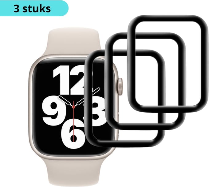 MY PROTECT - 3x Screenprotector Geschikt Voor Apple Watch 1/2/3 38mm - Transparant