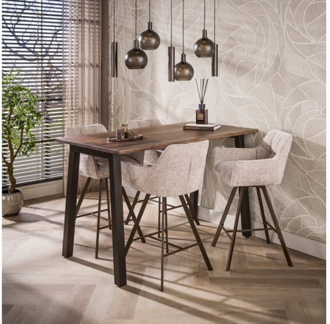 Bartafel Edge Pure 147 - Massief acacia bruin
