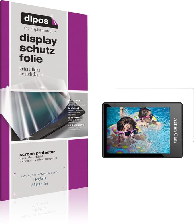 dipos – 4x Beschermfolie geschikt voor Nvgfelis A6B series | Krasbestendige & heldere Screenprotector Ultra-Thin