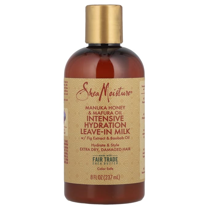 SheaMoisture, Intensive Hydration Leave-In Milk with Fig Extract and Baobab Oil, 8 fl oz (237 ml) beige