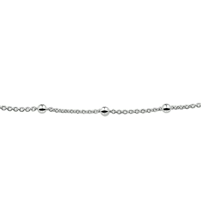Glams armband anker en bolletjes 3,0 mm - Zilver