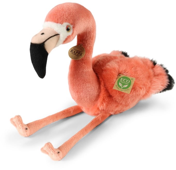 Rappa - Plush realistic flamingo stuffed animal 36 cm Eco-Friendly