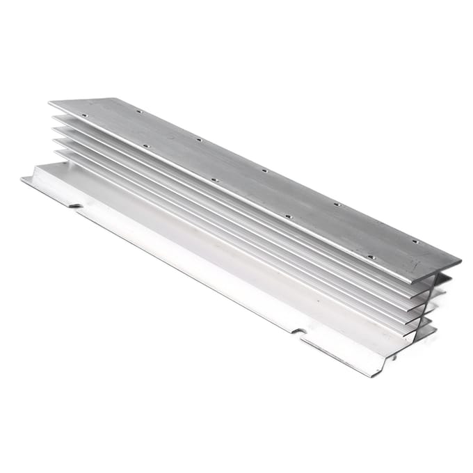 Enkelfasige SSR Koellichaam Hoge Efficiëntie Solid State Relais Koelbasis Aluminium Warmteafvoer Basis white