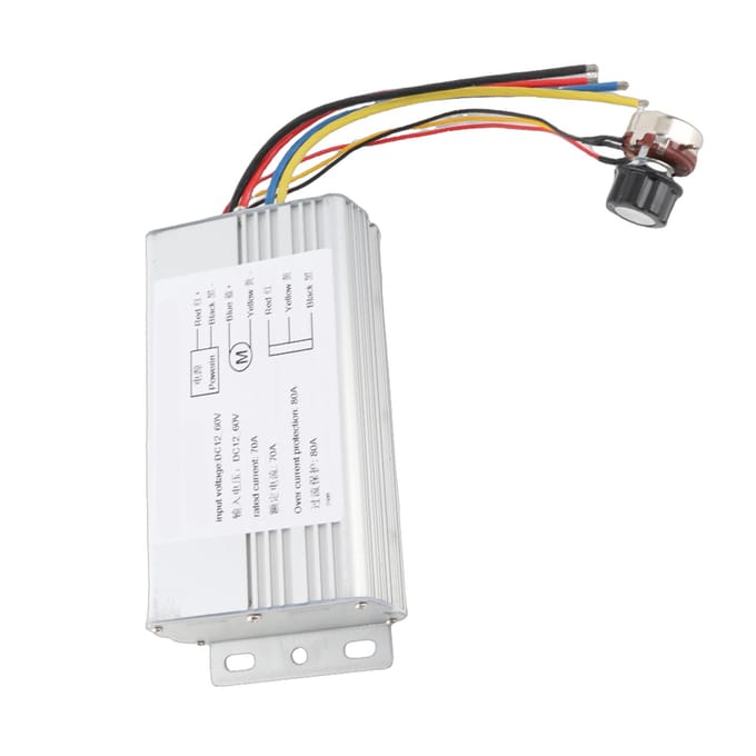 DC 12V‑60V 70A PWM Motor Snelheidsregelaar Verstelbare Aandrijfregelaar