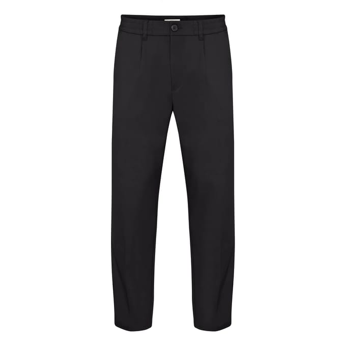 Casual Friday Chino met elastische tailleband en smalle pasvorm