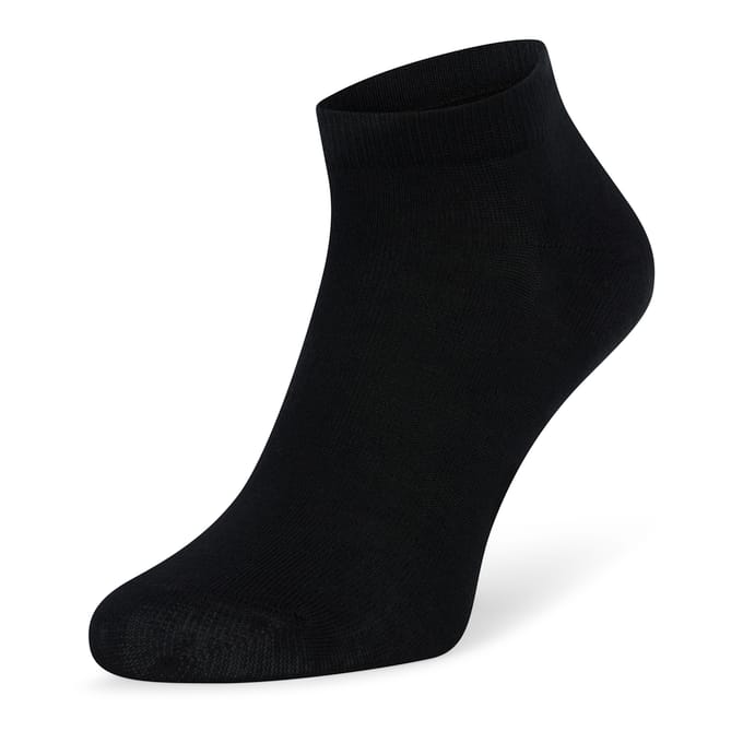 Mario Russo 10-PACK Sneakersokken - Enkelsokken - Maat: 35/38 - Zwart