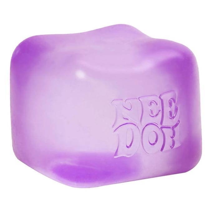 Schylling Needoh Nice Cube Sensorische Fidget Cube Stressverlichting Angst Sensorisch Hulpmiddel voor Focus ADHD & Kalmerend Bureau Gadget paars