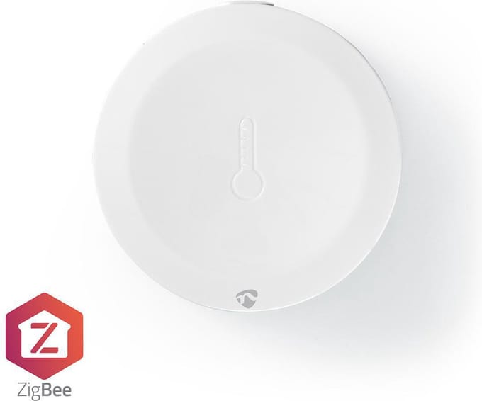 Nedis SmartLife Klimaatsensor - Zigbee 3.0 - Batterij Gevoed - Android / IOS - Wit