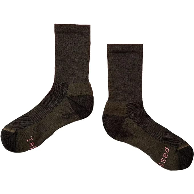 QUOC Quoc EXTRA FINE MERINO TECH WOOL SOCK / GREEN CAMO / M