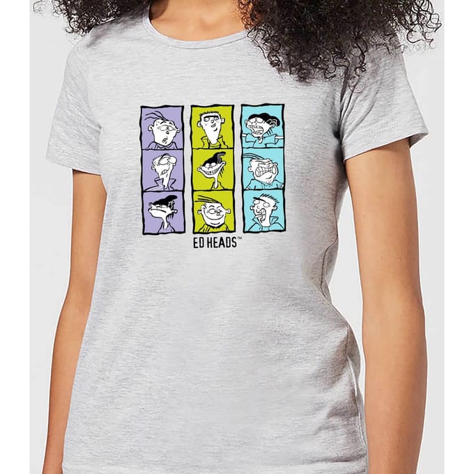 Ed, Edd n Eddy Heads Women's T-Shirt - Grey - L