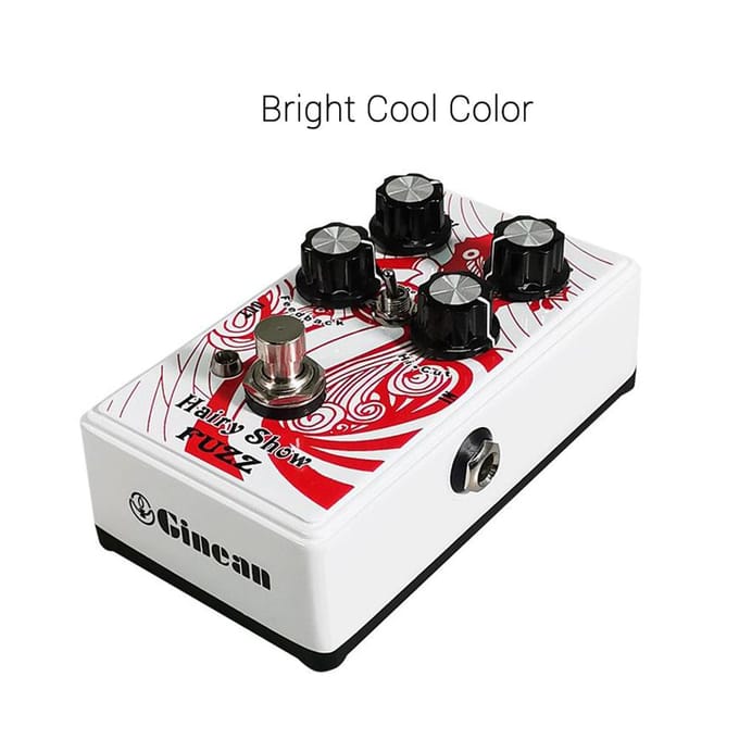 FUZZ Gitaareffectpedaal voor Elektrische Gitaar Bas Snaarinstrument wit