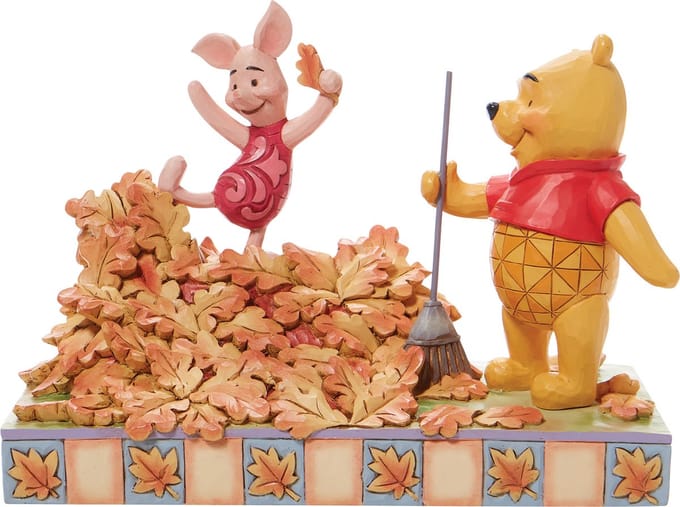 Winnie the Pooh en Knorretje Jumping into Fall 14 cm