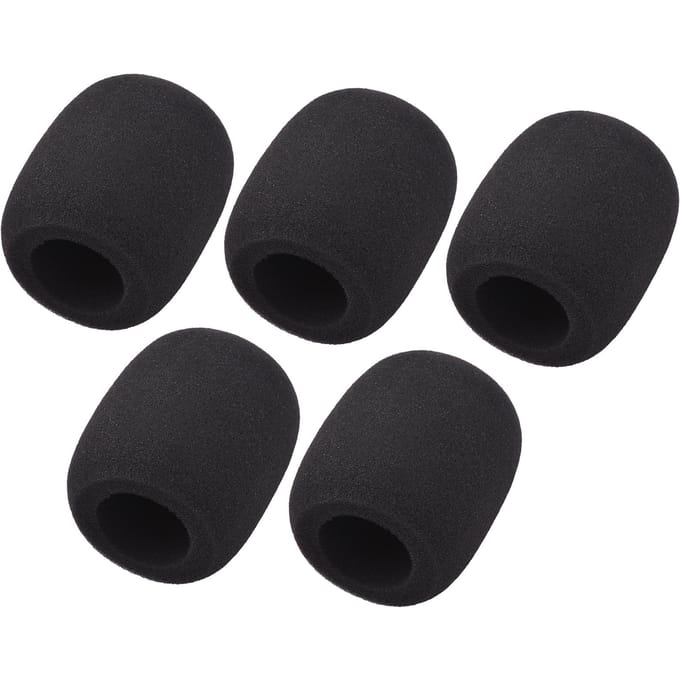 Ammoon Microfoon Foam Windscherm Windscherm Ruisonderdrukking Spons Microfoonhoes voor Handheld 5 Pack