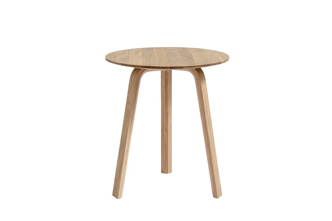 HAY - Bella Coffee Table Ø 45 x H 49 cm - eiken mat gelakt - beige