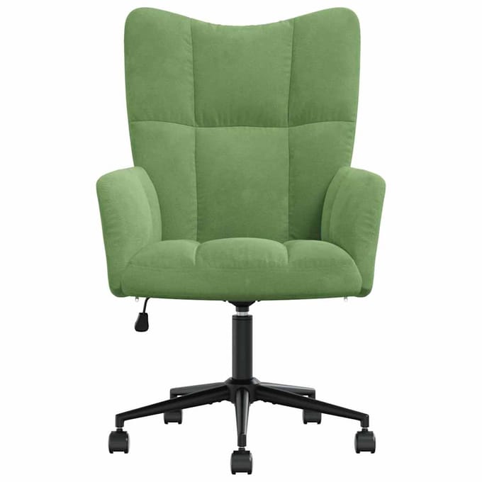 vidaXL - Relaxstoel - fluweel - lichtgroen