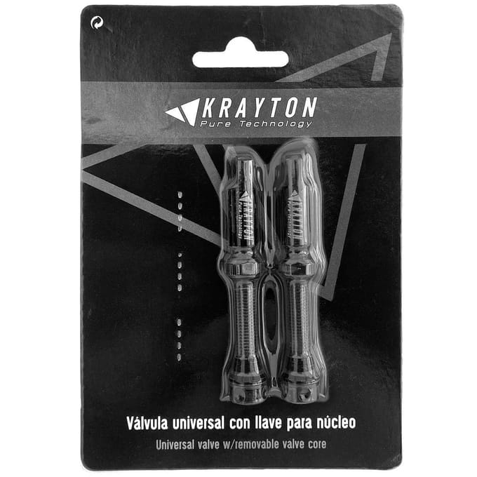 Ventiel zonder binnenband Krayton FV Presta (x2)