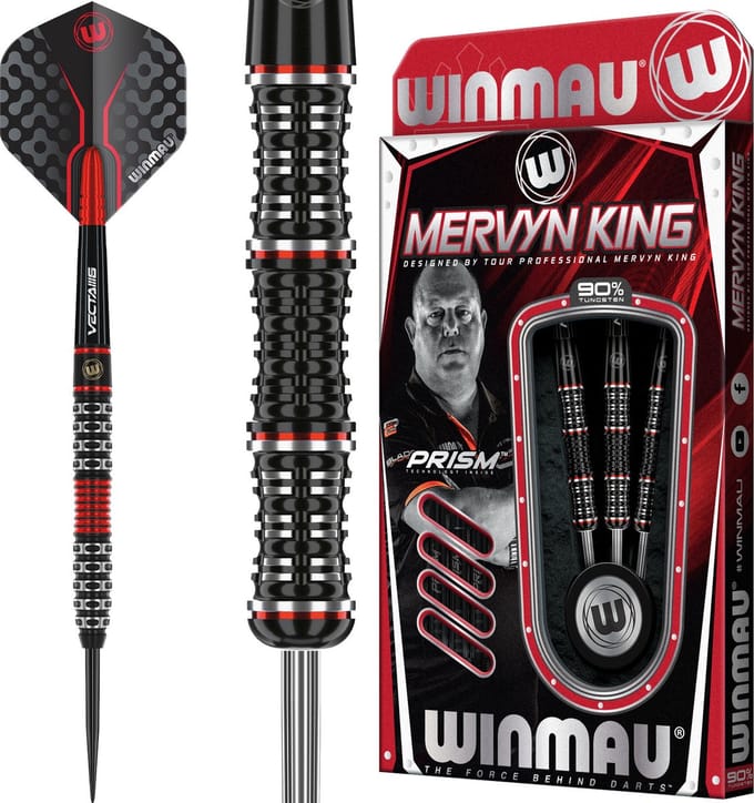 Winmau Mervyn King Special Edition 90% - Dartpijlen