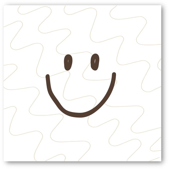 Forex tegeltje | In geschenkverpakking | Smile | winkeltjevananne.nl