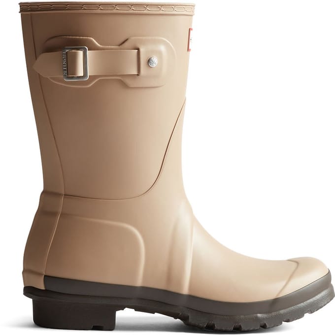 Hunter - Women's Original Short Wellington Boots Shore/Chocolate Brown - Maat 38