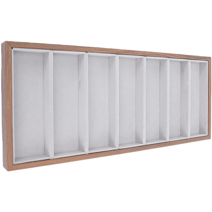 Zonnebril Lade 7 Vakken Brillen Sieraden Lade Display Case Multifunctioneel voor Stropdassen Sokken Horloges white