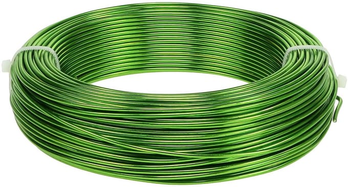 Aluminiumdraad Ø2mm Meigroen 60m 500g Decoratief draad Sieradendraad H