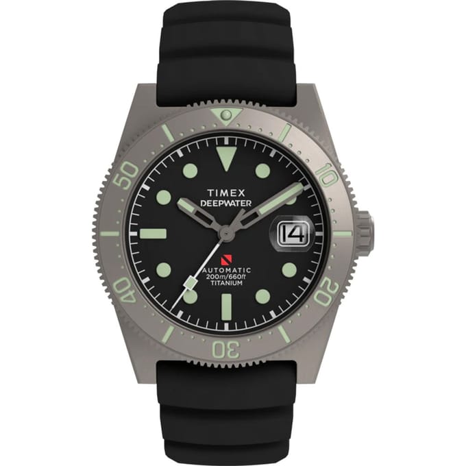Timex Deep Water Reef TW2W73800 Horloge - Rubber - Zwart - Ø 40 mm