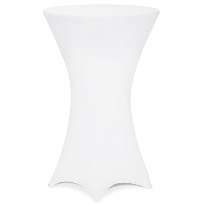 Deuba Statafel - Tafelrok Tafelhoes Kreukvrij Ø70cm - Wit