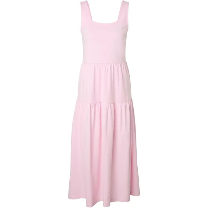 Urban Classics - 7/8 Length Valance Summer Lange jurk - S - Roze
