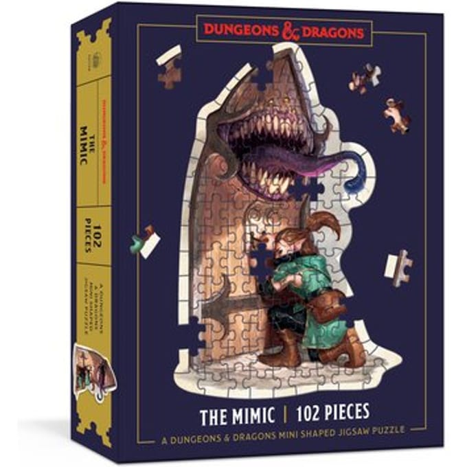 Dungeons & Dragons Mini Shaped Jigsaw Puzzle: The Mimic Edition - Dungeons & Dragons - Official Dungeons & Dragons Lice