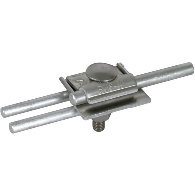 Dehn FS Klem Lucht-Term Stangklem 10mm Al 2-voudige Aansluiting - 380110 [2 stuks]