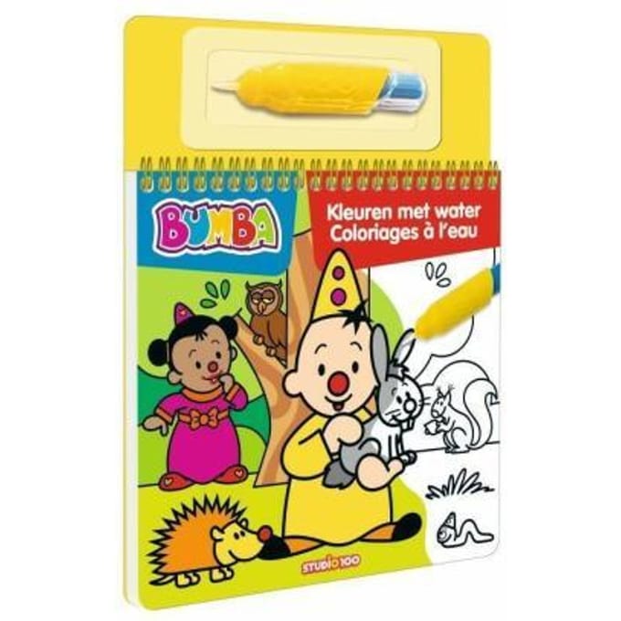 Bumba kleurboek met pen - Kleuren met water - dieren