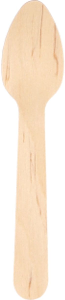 20x 50 Koffielepels Hout pure 11 cm