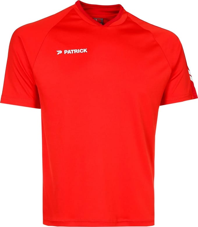 Patrick Dynamic Shirt Korte Mouw Heren - Donkerrood / Rood | Maat: M
