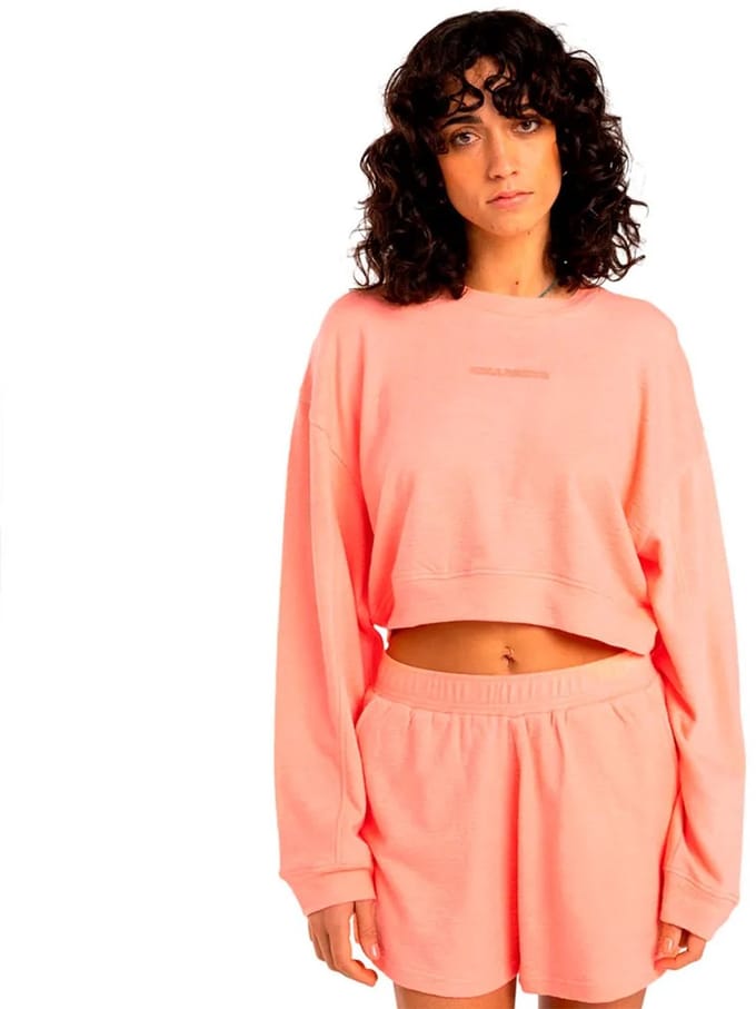 Billabong Cropped Sweatshirt Oranje L Vrouw