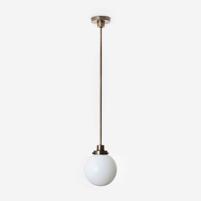 Hanglamp Bol Ø 20 20's Brons - Art Deco Trade