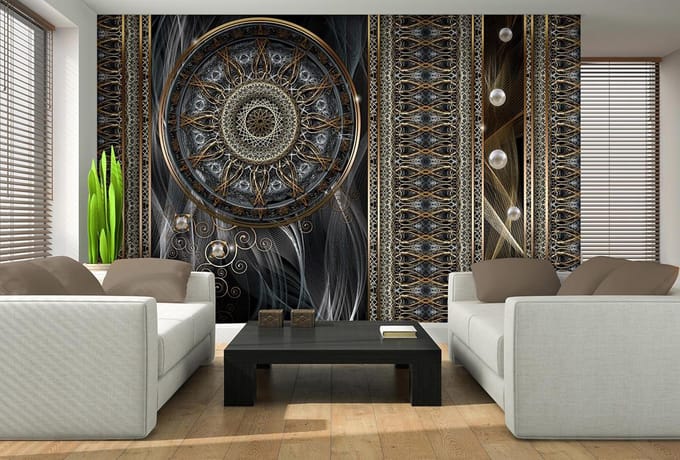 Luxury Abstract Pattern Spheres Photo Wallcovering