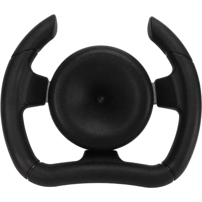 277mm Race Stuurwiel met 135mm Adapter Zwart PU Universeel Vervangingsonderdeel voor Sport Kart black