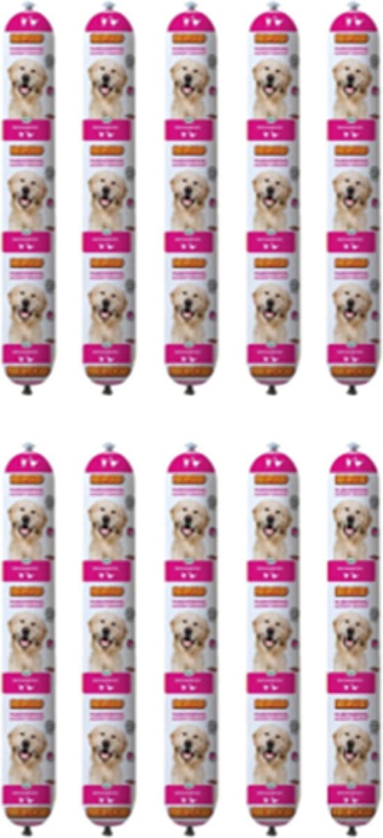 10x Biofood Vleesvoeding Compleet Eend - Hondenvoer - 800g
