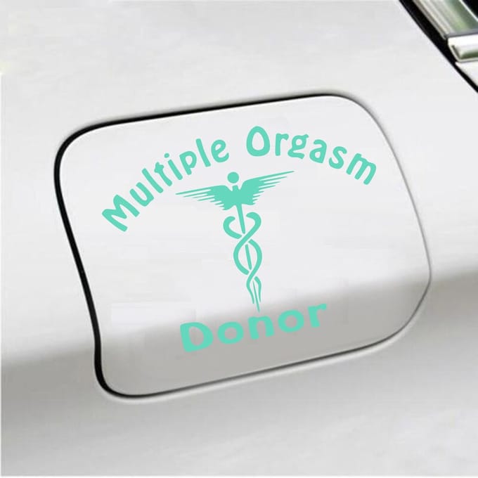 Bumpersticker - Multiple Orgasm Donor - 11,1 X 14,8 - Mint