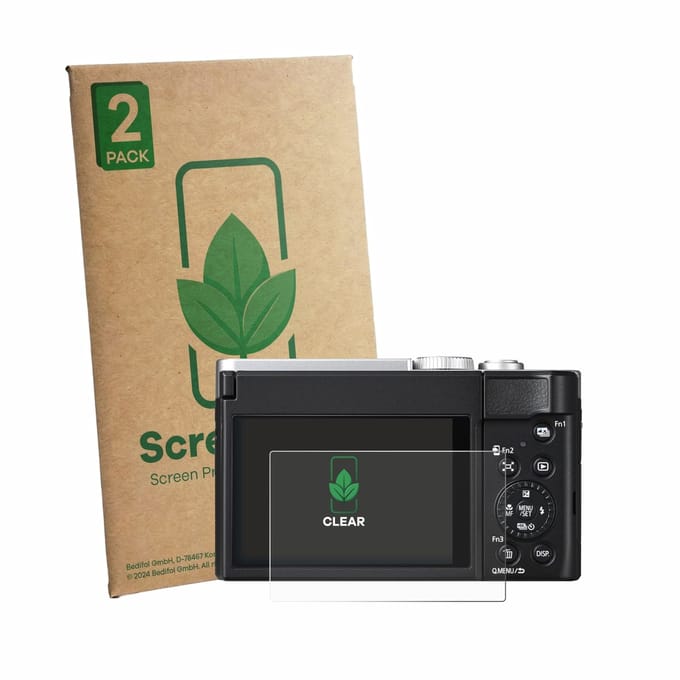 2 Stuks Screenprotector voor Panasonic Lumix DC-TZ99E-S - Hoogwaardige Beschermfolie transparant