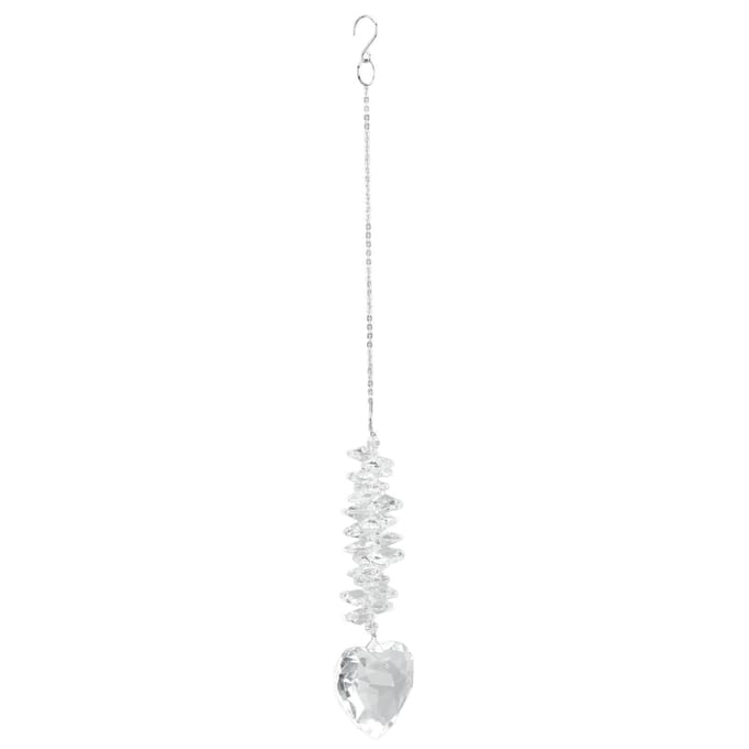 Suncatcher Kristallen Bol Duurzaam Acryl Hartvormig Brede Toepassing Hangende Zonvanger voor Raam Kantoor Thuis white