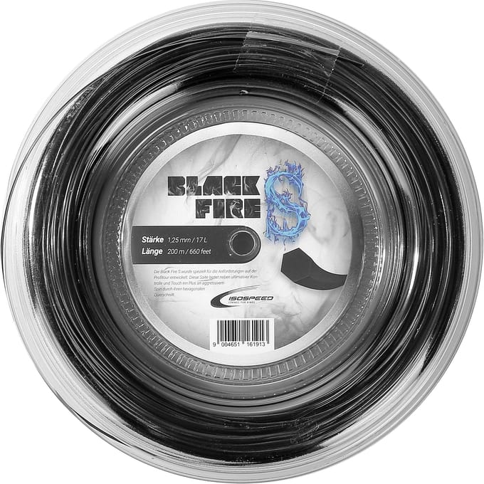 Isospeed Black FireS Rol Snaren 200m-Zwart
